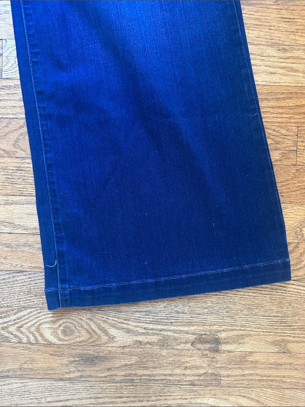 PAIGE LENNIE Wide Leg High-Rise Jeans - Dark Indigo Blue Sabine - Size 25 NWT - Picture 7 of 8